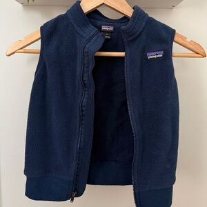 Patagonia Kids Synchilla Fleece Navy Vest 4T